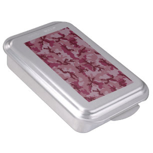 Pink camouflage cake pan