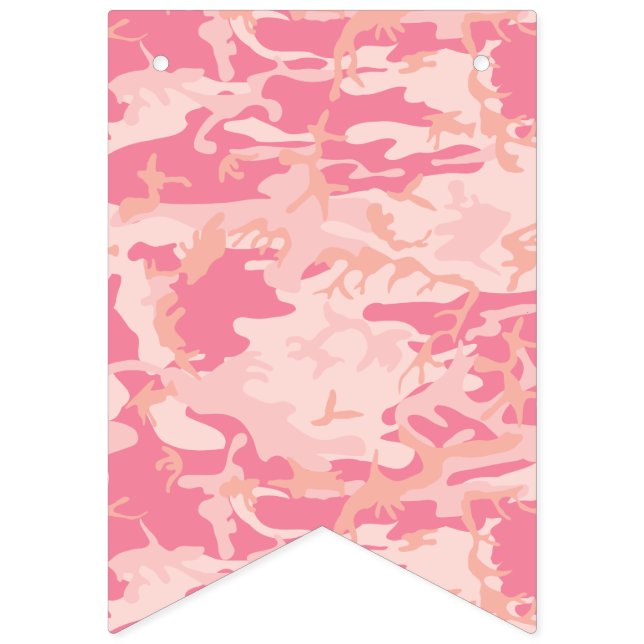 Pink Camouflage. Camo your Bunting Flags (First Flag)