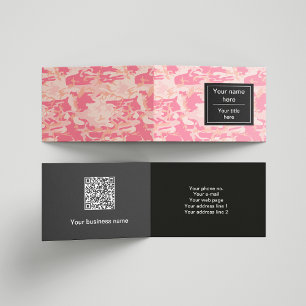 Pink Camouflage, Camouflage, Military, Army Business Card