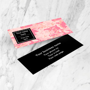 Pink Camouflage, Camouflage, Military, Army Mini Business Card