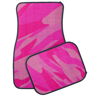 Pink Camouflage Car Mat
