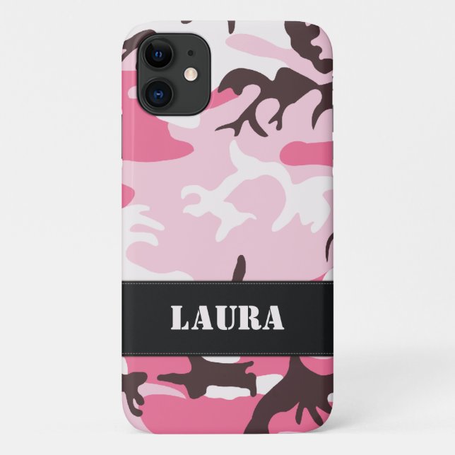 Pink Camouflage Case-Mate iPhone Case (Back)