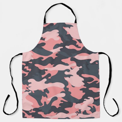 Pink Camouflage Classic Vintage Pattern Apron