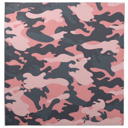 Pink Camouflage Classic Vintage Pattern Cloth Napkin