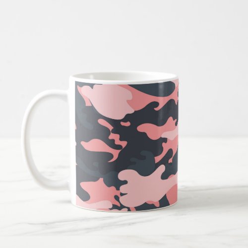 Pink Camouflage Classic Vintage Pattern Coffee Mug