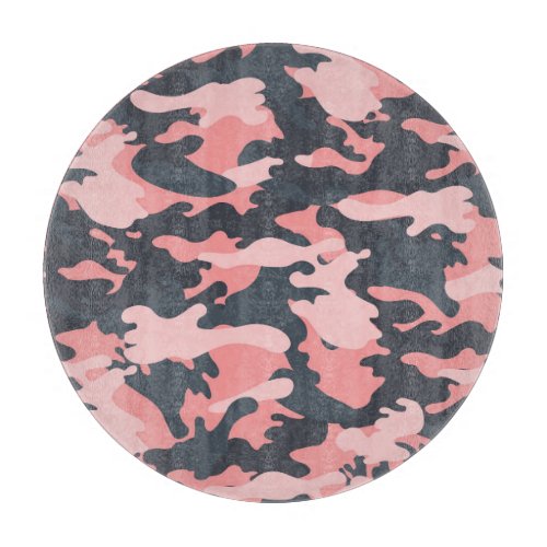 Pink Camouflage Classic Vintage Pattern Cutting Board