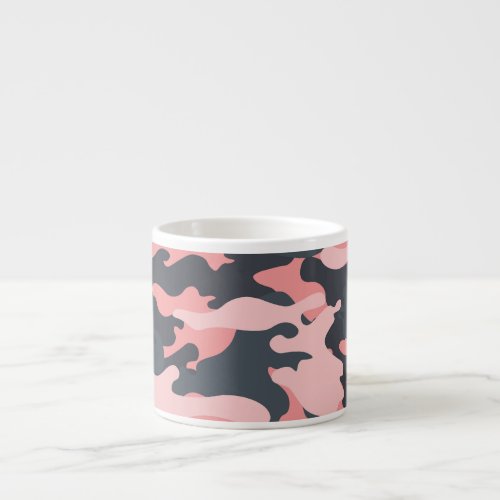 Pink Camouflage Classic Vintage Pattern Espresso Cup