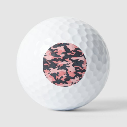 Pink Camouflage Classic Vintage Pattern Golf Balls