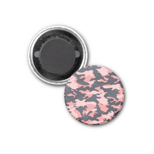 Pink Camouflage Classic Vintage Pattern Magnet