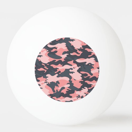 Pink Camouflage Classic Vintage Pattern Ping Pong Ball