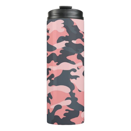 Pink Camouflage Classic Vintage Pattern Thermal Tumbler