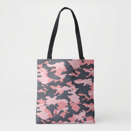 Pink Camouflage Classic Vintage Pattern Tote Bag