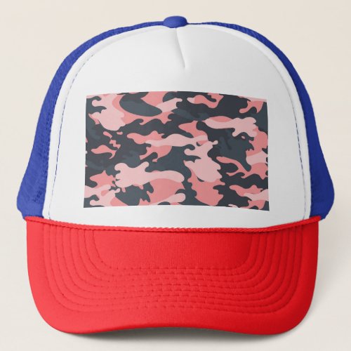 Pink Camouflage Classic Vintage Pattern Trucker Hat