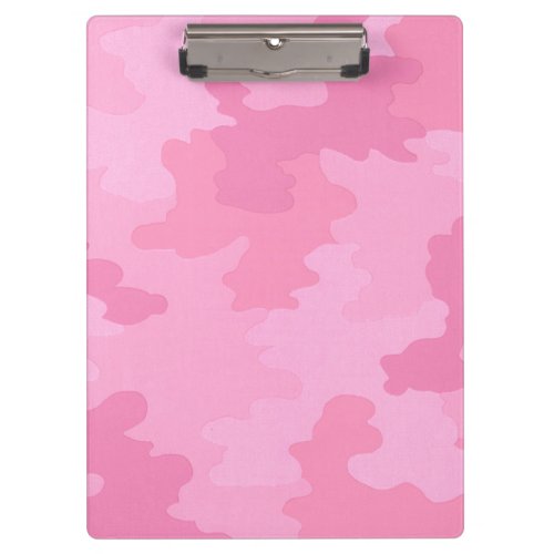 Pink Camouflage Clipboard