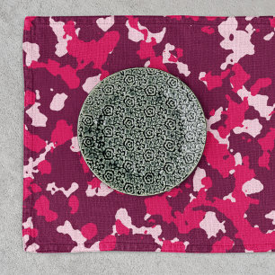 Pink Camouflage Cloth Placemat