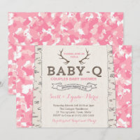 Pink Camouflage Co-ed Baby Shower for Girl