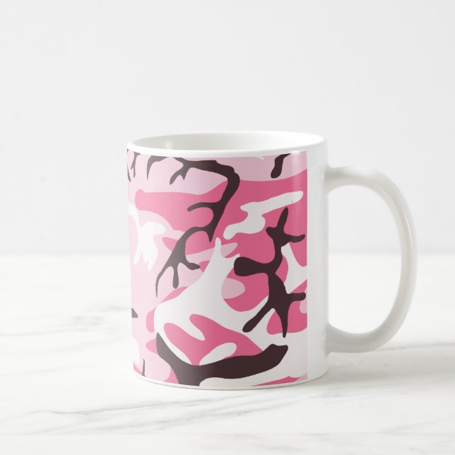 Pink Camouflage Coffee Mug (Right)