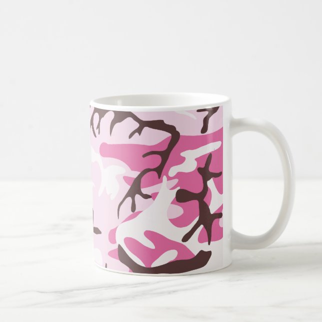 Pink Camouflage Coffee Mug (Right)
