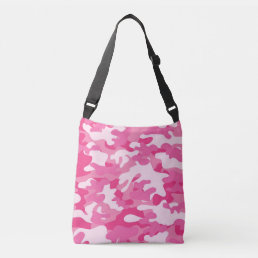 Pink Camouflage Cross Body Bag