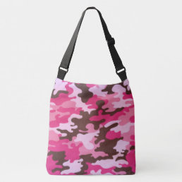 Pink Camouflage Crossbody Bag