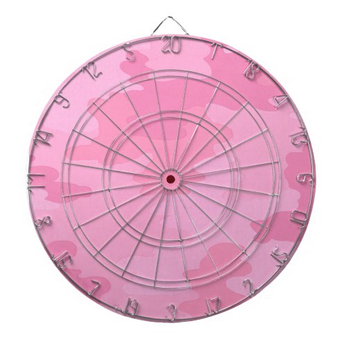 Pink Camouflage Dart Board