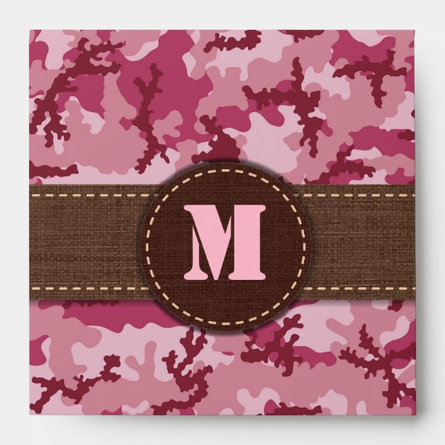 Pink camouflage envelope (Front)