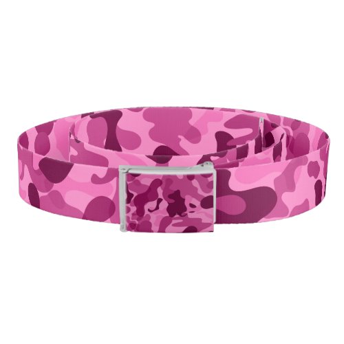 Pink Camouflage Girly Camo Belt