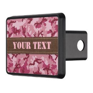 Pink camouflage hitch cover