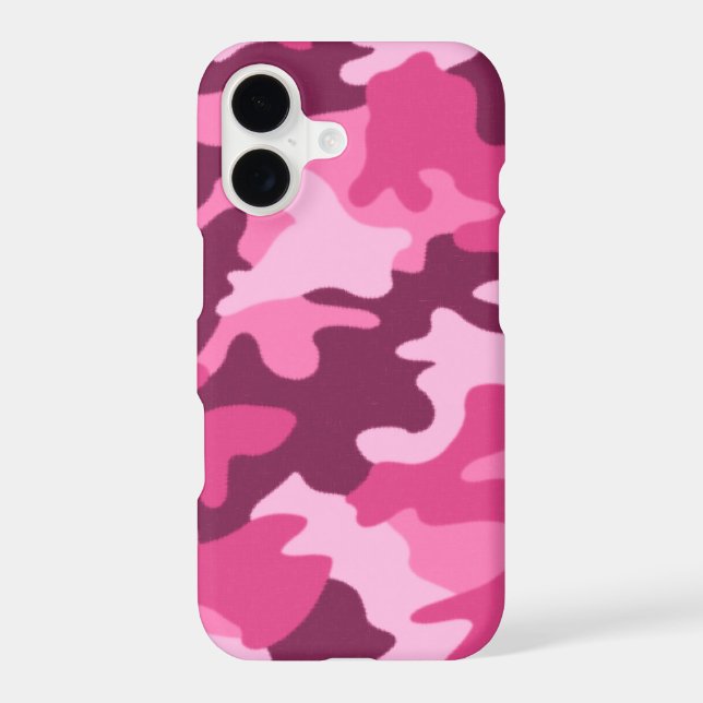 Pink Camouflage Iphone Case (Back)