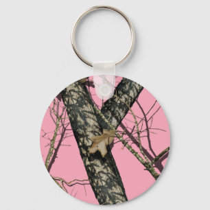 Pink Camouflage Keychain