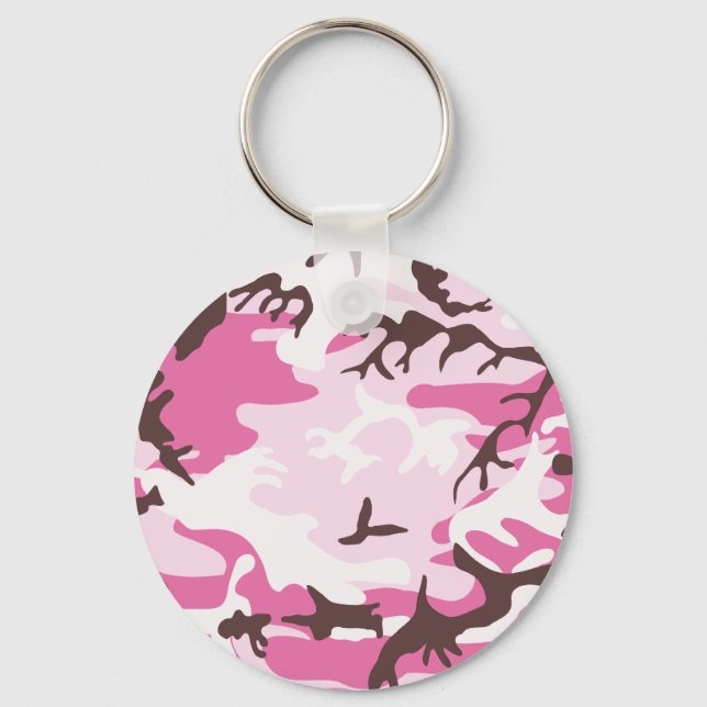 Pink Camouflage Keychain (Front)