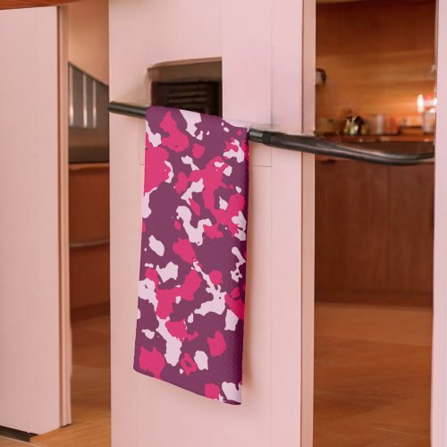 Pink Camouflage Kitchen Towel