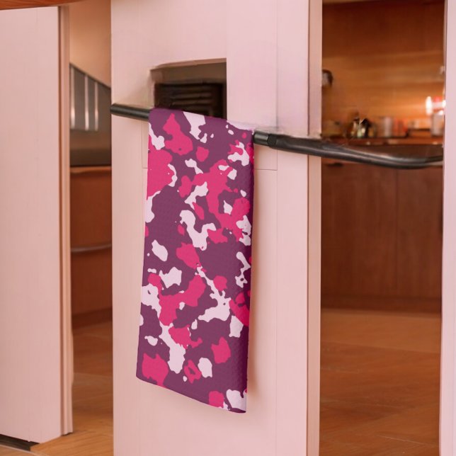 Pink Camouflage Kitchen Towel (Kitchen Towel)