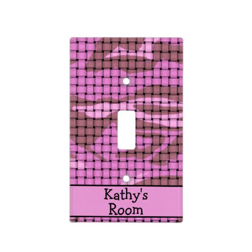 Pink Camouflage Light Switch Cover