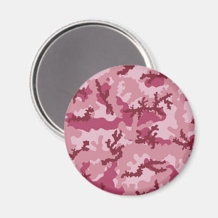 Pink camouflage magnet