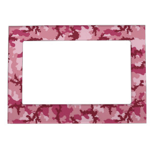 Pink camouflage magnetic frame