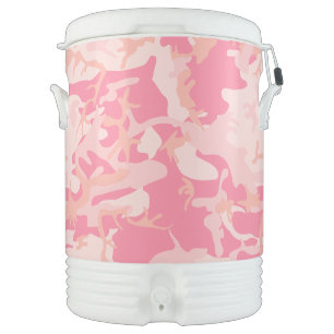 Pink Camouflage, Military, Army Beverage Cooler