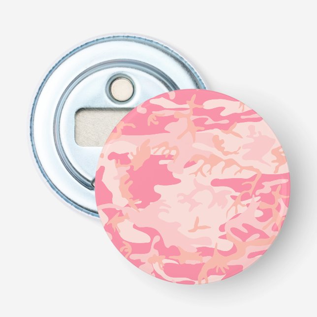 Pink Camouflage, Military, Army Bottle Opener (Front)