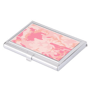 Pink Camouflage, Military, Army Business Card Case