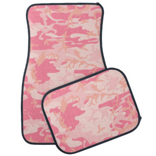 Pink Camouflage, Military, Army Car Floor Mat