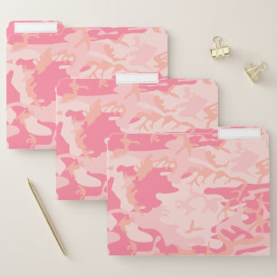 Pink Camouflage, Military, Army File Folder