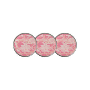 Pink Camouflage, Military, Army Golf Ball Marker