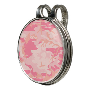 Pink Camouflage, Military, Army Golf Hat Clip