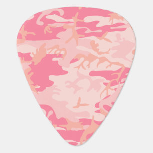 Pink Camouflage, Military, Army Guitar Pick