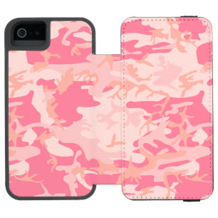 Pink Camouflage, Military, Army iPhone SE/5/5s Wallet Case