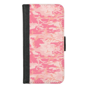 Pink Camouflage, Military, Army iPhone 8/7 Wallet Case