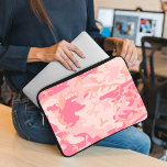Pink Camouflage, Military, Army Laptop Sleeve<br><div class="desc">Elegant,  stylish and sophisticated camouflage pattern in pink color. Modern and trendy gift,  perfect for the military lover in your life.</div>