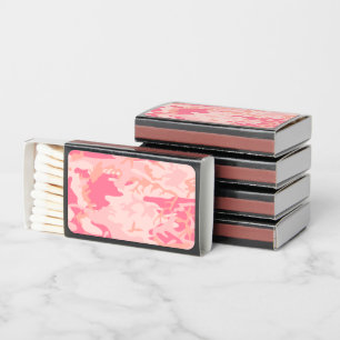 Pink Camouflage, Military, Army Matchboxes