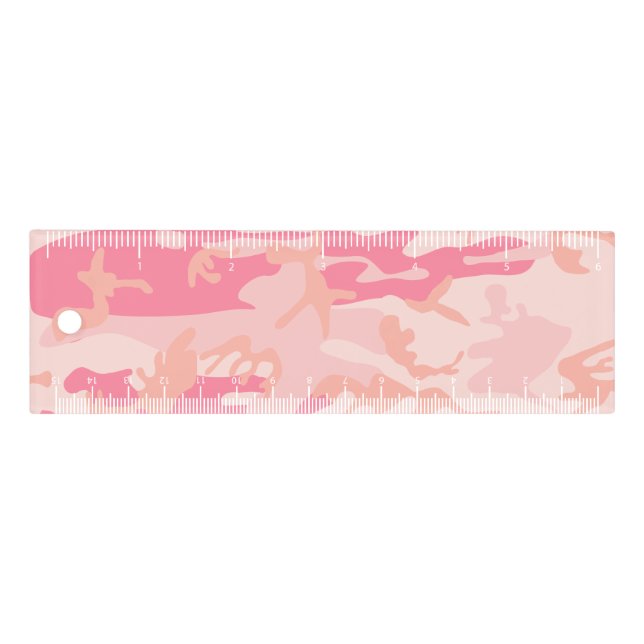 Pink Camouflage, Military, Army Ruler (Front)