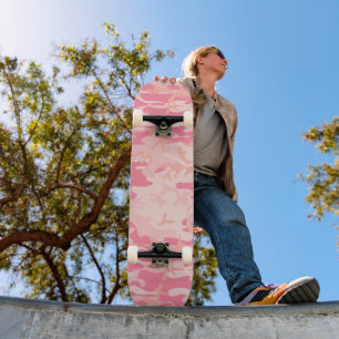 Pink Camouflage, Military, Army Skateboard